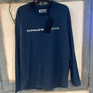 NWT Alphalete Navy Long-Sleeve Top